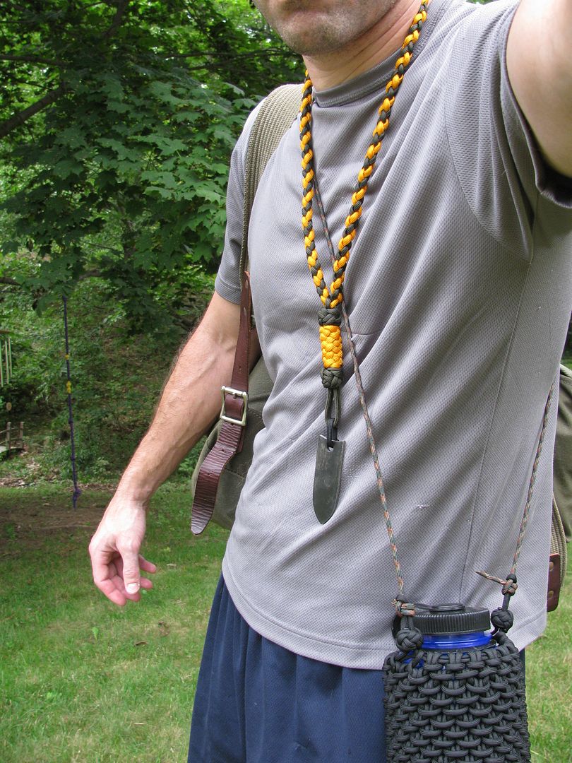 paracord flint/steel neck lanyard and nalgene cozy Survivalist Forum